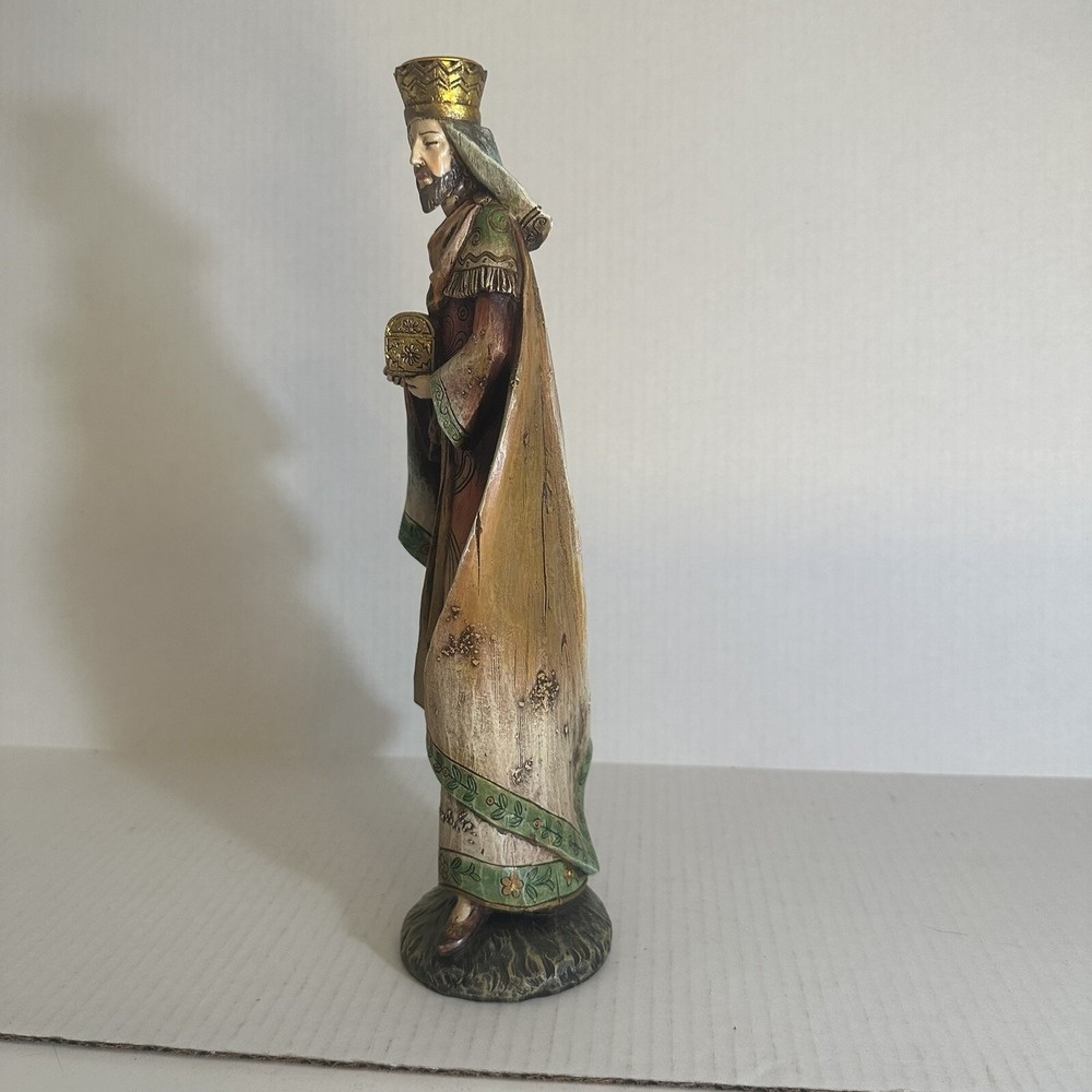 Magi Wise Men King Melchior Nativity Christmas Candleholder 12.5" Figurine 2007 - Picture 2 of 7